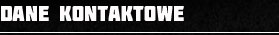 Dane kontaktowe